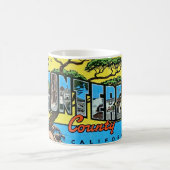 Retro Monterey Landkreis CA Grußveranstaltung Tass Kaffeetasse (Mittel)