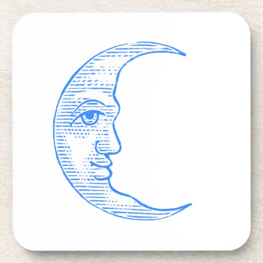 Retro Moon Getränkeuntersetzer (Vorderseite)