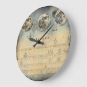 Retro Moon Phase Almanac - Nostalgischer Celestial Große Wanduhr (Winkel)