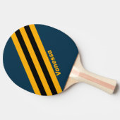 Retro Moonlit Tide Strips mit Namen Tischtennis Schläger (Seitenansicht)