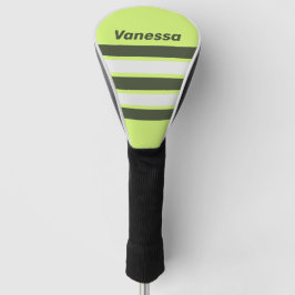 Retro-Moos-Fade-Übergang mit Namen Golf Headcover