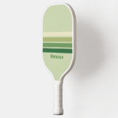 Retro-Moos über Rainbow mit Name Pickleball Schläger (Links)