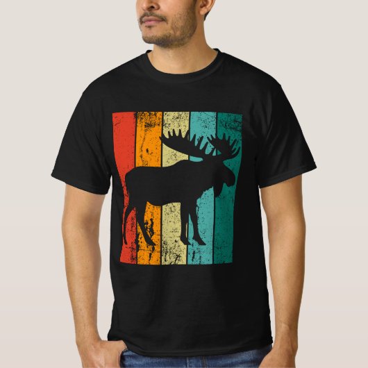 Retro Moose T-Shirt (Vorderseite)