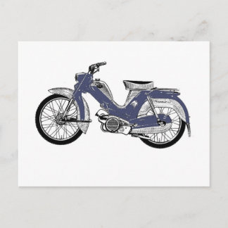 Retro Moped Tunturi Postkarte