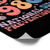 Retro Morgen Braucht Dich 988 Suizidprävention Aw Poster (Ecke)