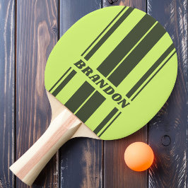 Retro Moss Fade 2-Tone-Platine Streifen mit Namen Tischtennis Schläger