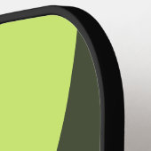 Retro Moss Fade Three Circle Strip mit Name Pickleball Schläger (Linke Seite)