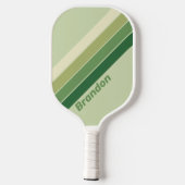 Retro Moss Rainbow mit Name Pickleball Schläger (Rückseite)