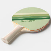 Retro Moss Rainbow mit Name Tischtennis Schläger (Vorderseite)