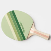 Retro Moss Rainbow mit Name Tischtennis Schläger (Seitenansicht)