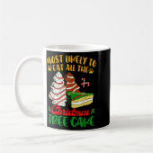 Retro Most Likely To Eat All The Christmas Tree Ca Kaffeetasse (Links)