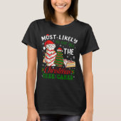 Retro Most Likely To Eat All The Christmas Tree Ca T-Shirt (Vorderseite)