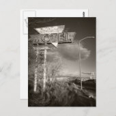 Retro Motel Postkarte (Vorne/Hinten)
