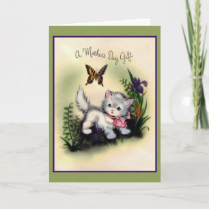 Retro Mother Day Grußkarte Karte