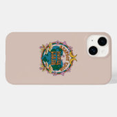 Retro Mother Earth Graphic der 70er Case-Mate iPhone Hülle (Rückseite (Horizontal))