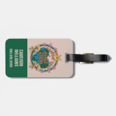 Retro Mother Earth Graphic der 70er Gepäckanhänger (Rückseite horizontal)