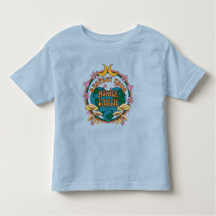 Retro Mother Earth Graphic der 70er Kleinkind T-shirt
