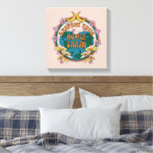 Retro Mother Earth Graphic der 70er Leinwanddruck (Insitu (Schlafzimmer))