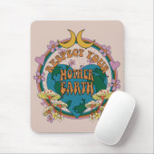 Retro Mother Earth Graphic der 70er Mousepad (Mit Mouse)