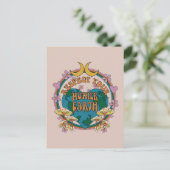 Retro Mother Earth Graphic der 70er Postkarte (Stehend Vorderseite)