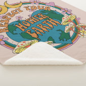 Retro Mother Earth Graphic der 70er Sherpadecke (3/4)