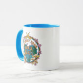 Retro Mother Earth Graphic der 70er Tasse (Vorderseite Links)