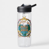 Retro Mother Earth Graphic der 70er Trinkflasche (Links)
