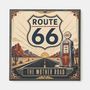 Retro-Mother-Road-Wüsten-Souvenir-Geschenk Magnet