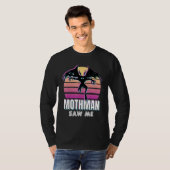 Retro Mothman 80er Cryptid Sunset T-Shirt (Vorne ganz)