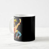 Retro Motivation Quote How To With Your Fears Funn Kaffeetasse (Vorderseite Links)