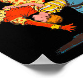 Retro Motivation Quote How To With Your Fears Funn Poster (Ecke)