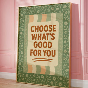 Retro-Motivations-Wandkunst Vintage-Positivität Poster