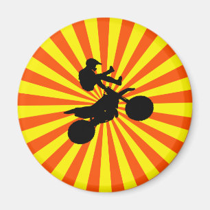 RETRO MOTOCROSS MAGNET