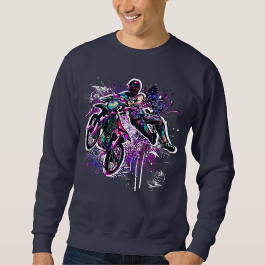 Retro Motocross - MX Motocross Sweatshirt (Vorderseite)