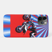 Retro Motocross Rider Design Case-Mate iPhone Hülle (Rückseite (Horizontal))