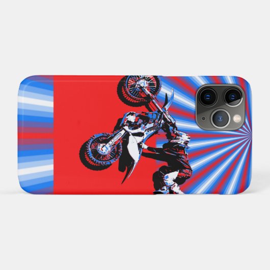 Retro Motocross Rider Design Case-Mate iPhone Hülle (Rückseite (Horizontal))