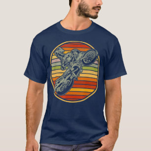Retro Motocross Vintag Motocross Sunset Lover T-Shirt