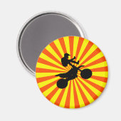 RETRO-MOTOKROSS MAGNET (Vorderseite/Rückseite)