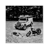 Retro motorcycle gift gummistempel (Prägung)