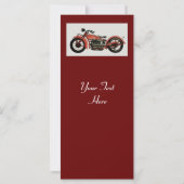 RETRO MOTORCYCLES PARTY Rot Schwarz-weiß Grau (Rückseite)