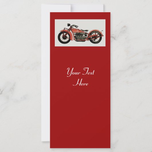 RETRO MOTORCYCLES PARTY Rot Schwarz-weiß Grau (Rückseite)