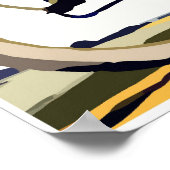 Retro Motorrad Art Poster (Ecke)