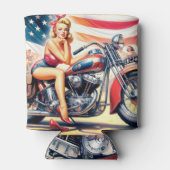 Retro-Motorrad-Button hoch Dosenkühler (Rückseite)