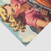 Retro-Motorrad-Button Seidenpapier (Ausschnitt)