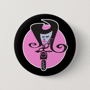 Retro-Motorrad-Chic Button