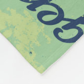 Retro Motorrad Design Fleece Blankon (Ecke)