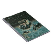 Retro-Motorrad-Geschenk Notizblock (Rechte Seite)