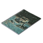 Retro-Motorrad-Geschenk Notizblock (Linke Seite)