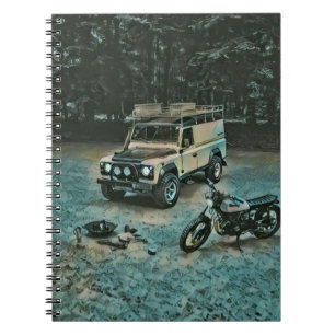 Retro-Motorrad-Geschenk Notizblock
