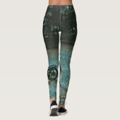 Retro-Motorrad Leggings (Rückseite)